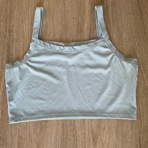Baby blue crop top
